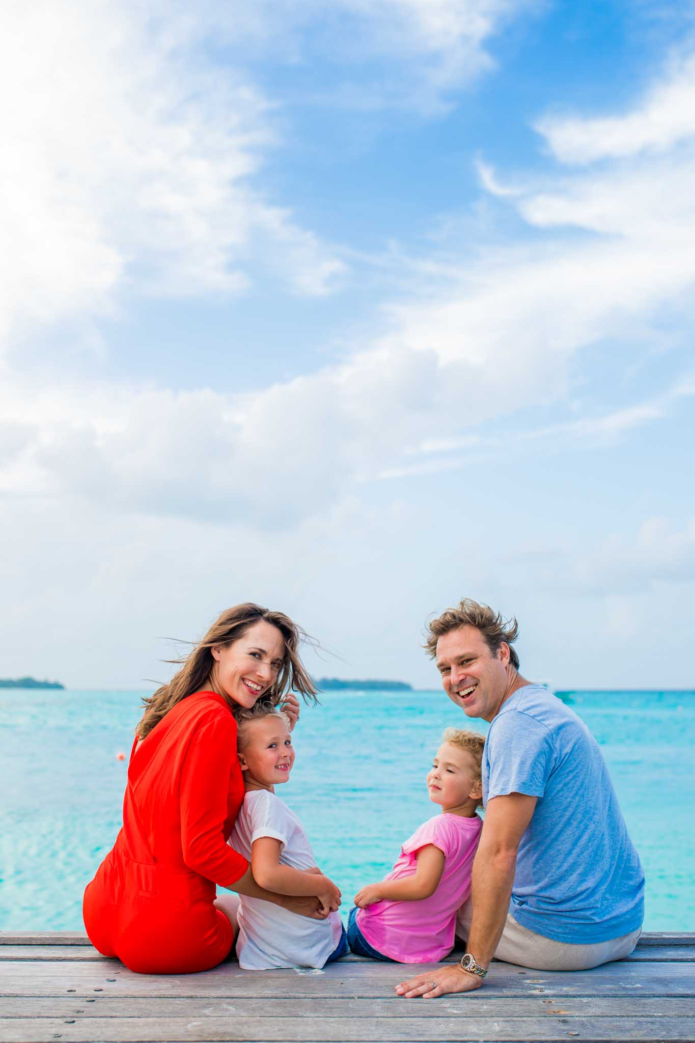 family photo session in Maldives