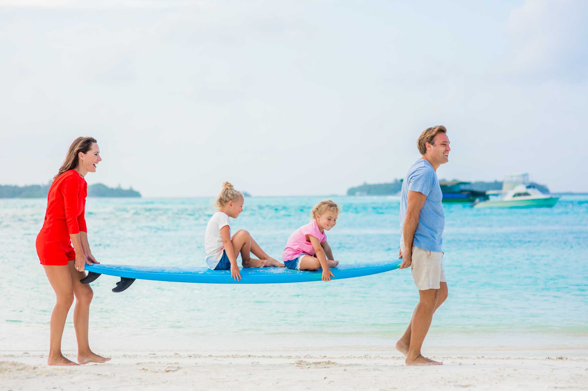 family photo session in Maldives