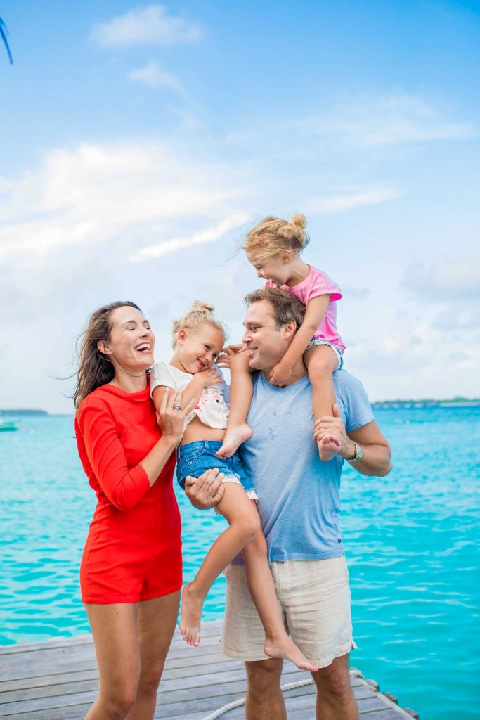 family photo session in Maldives